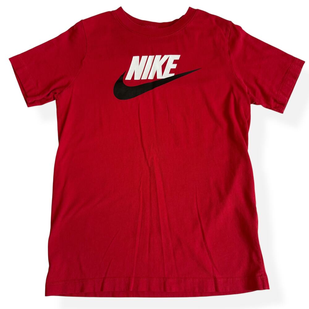Nike Youth Large Red Logo Swoosh T-Shirt